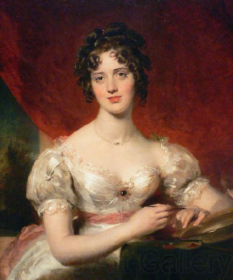 Sir Thomas Lawrence Portrait of Mary Anne Bloxam Norge oil painting art